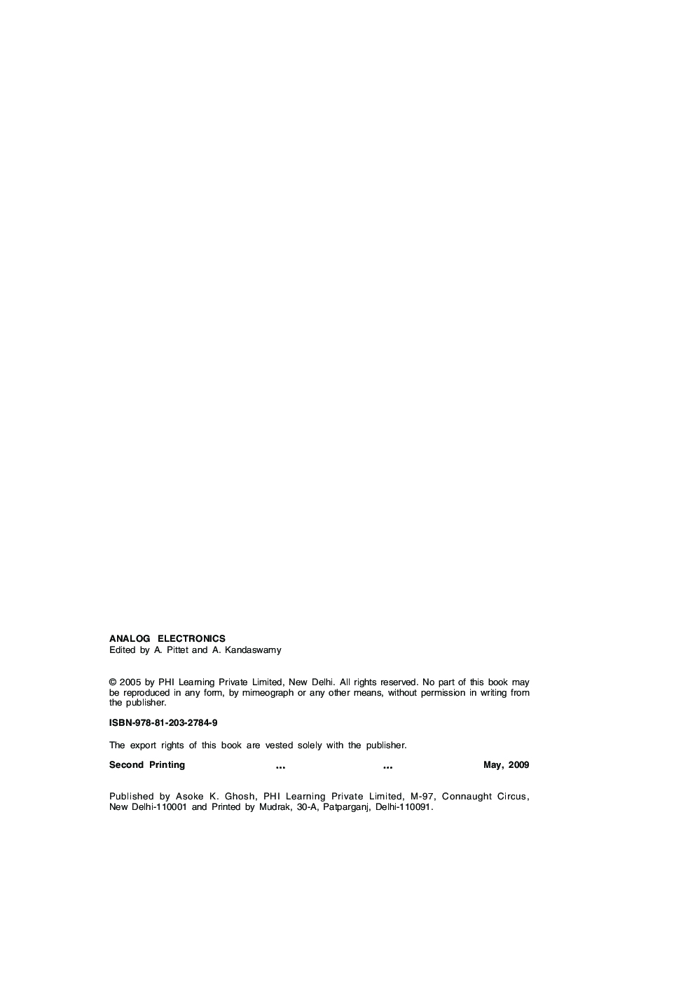 Analog Electronics - Page 3