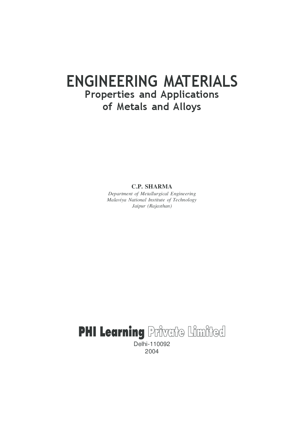 Download Engineering Materials Properties And Applications Of Metals