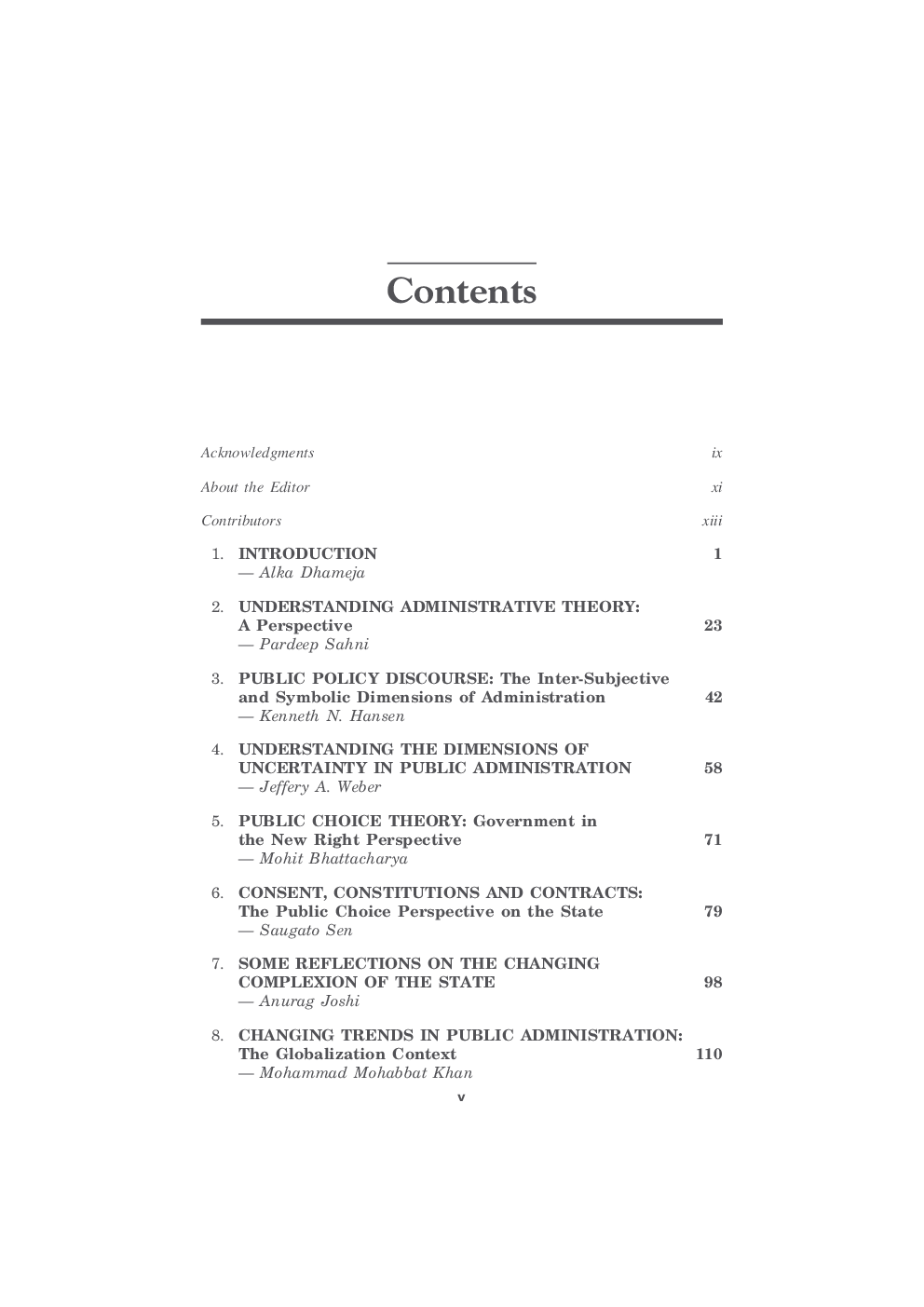 Contemporary Debates In Public Administration - Page 5