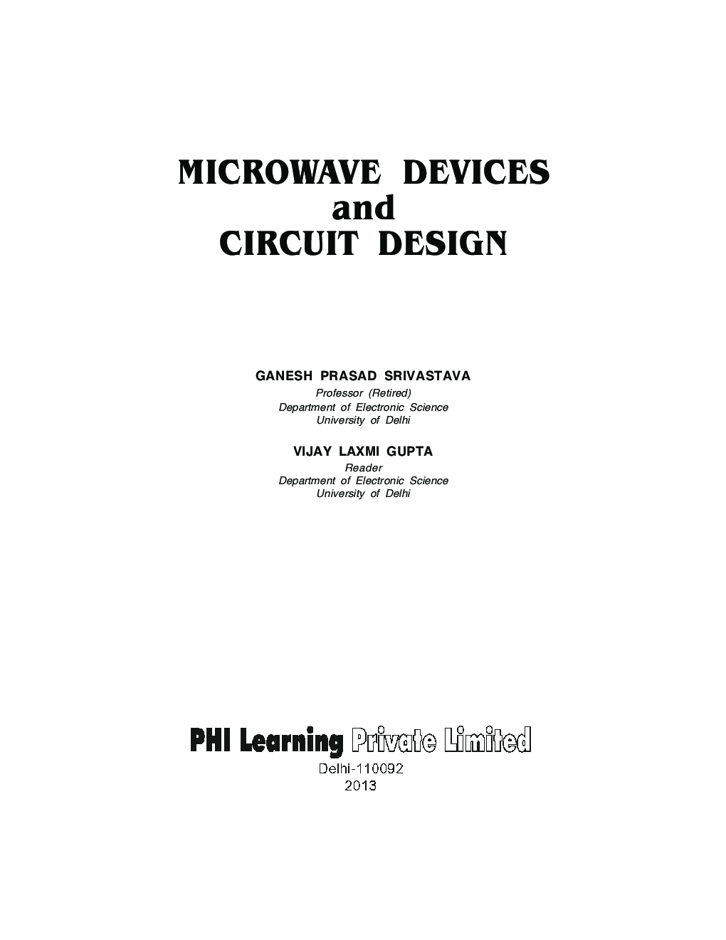 Microwave Devices And Circuit Design - Page 2