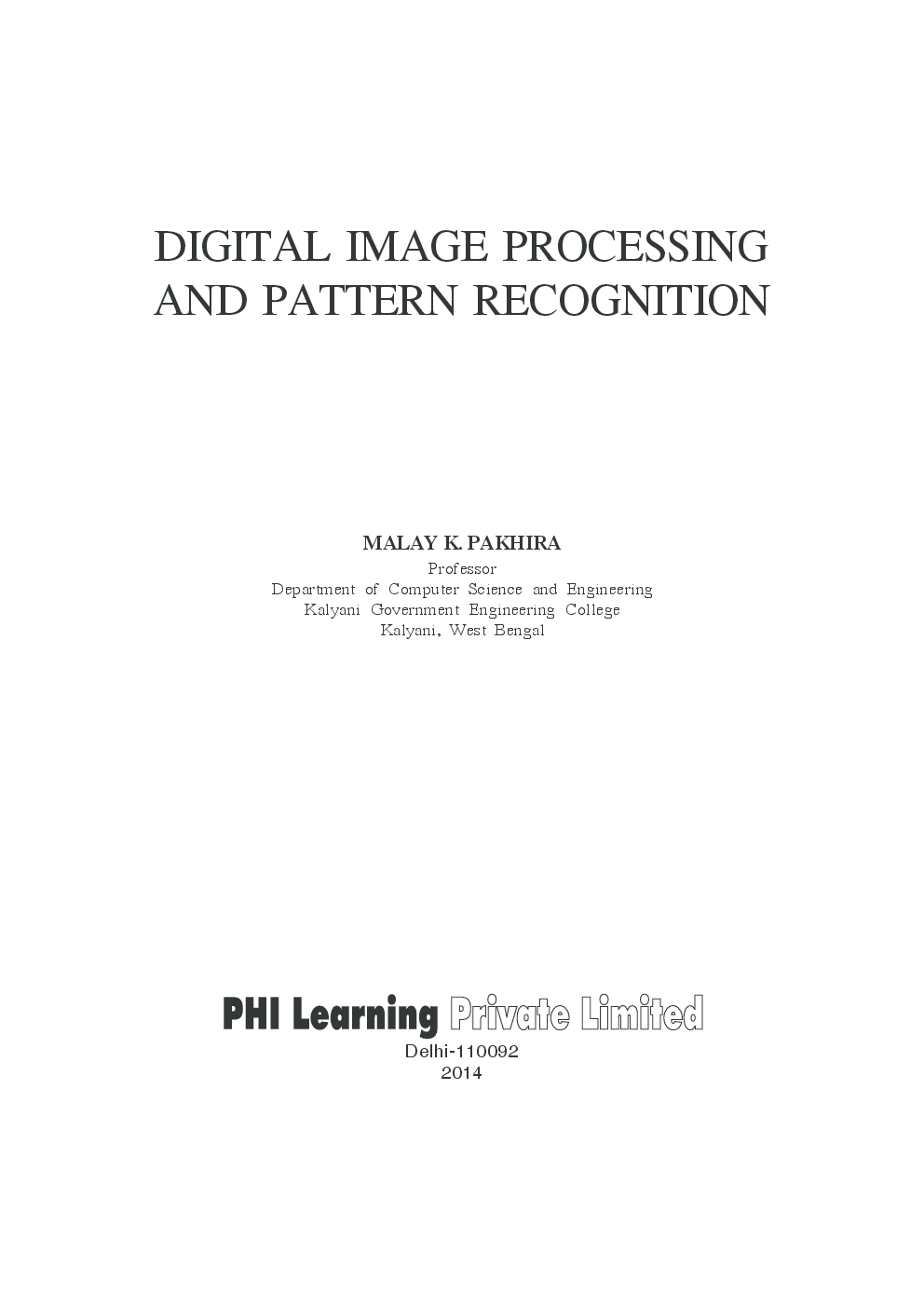 Digital Image Processing And Pattern Recognition - Page 4