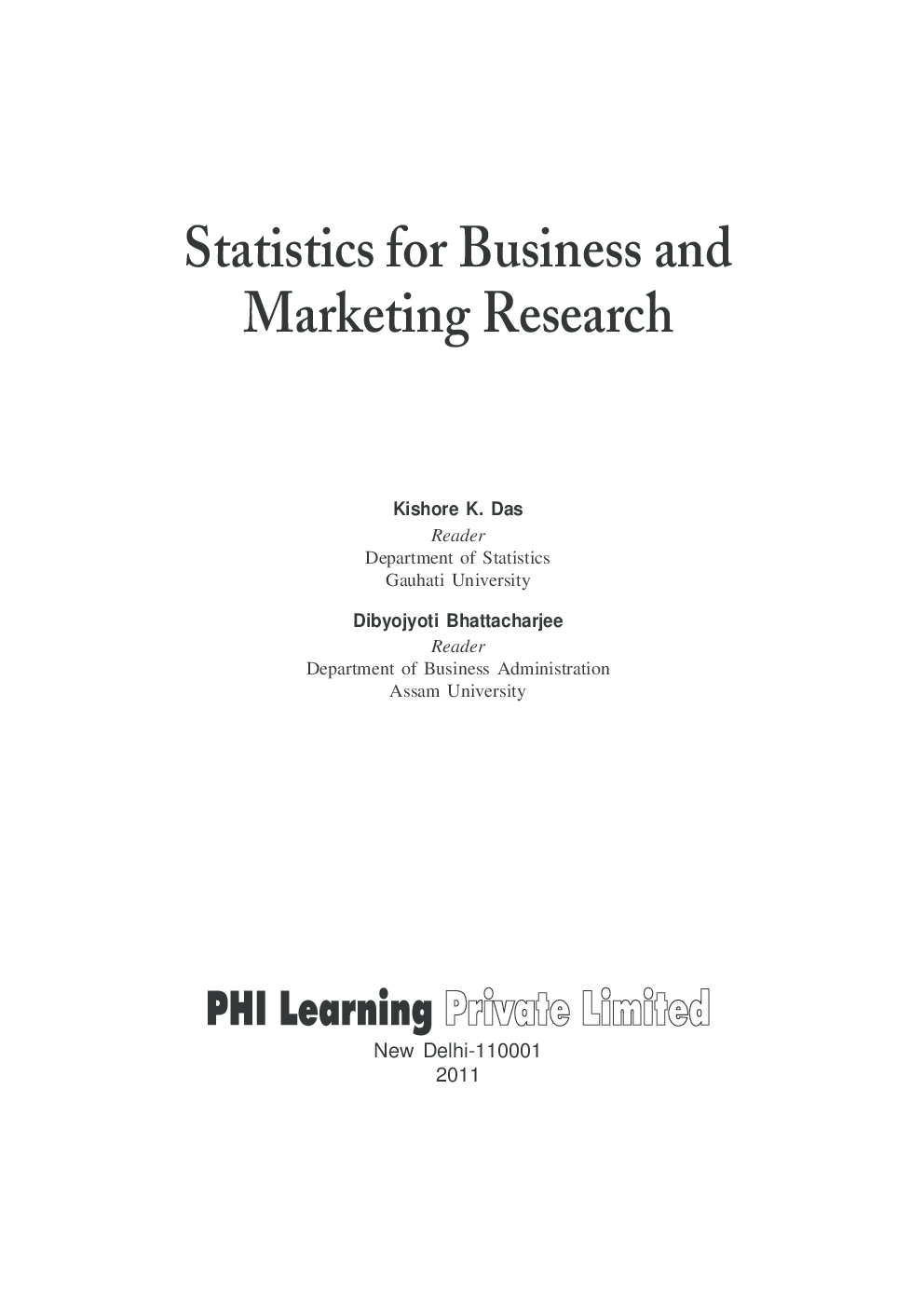 Statistics For Business And Marketing Research - Page 3