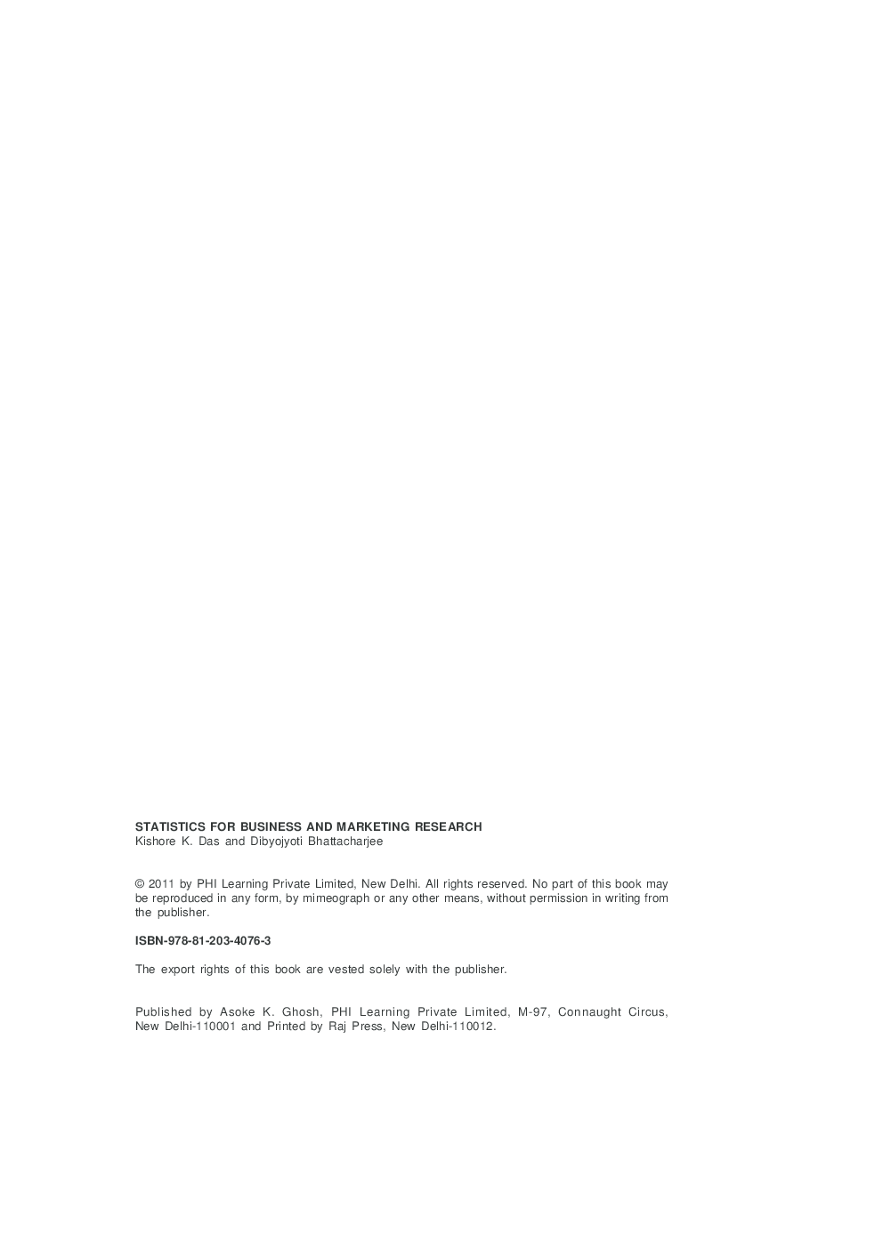 Statistics For Business And Marketing Research - Page 4