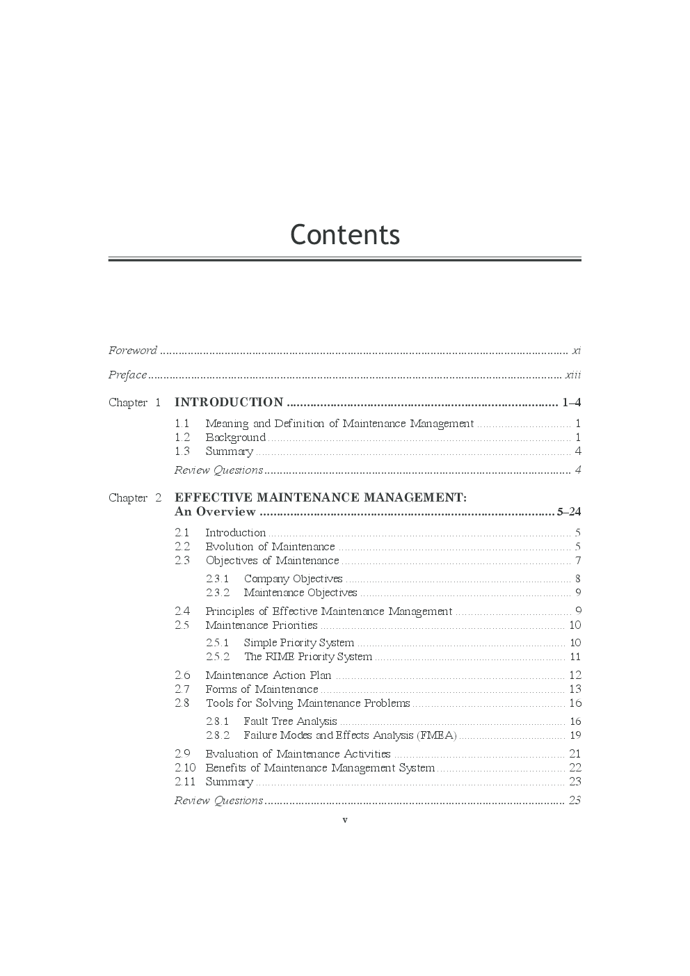 Comprehensive Maintenance Management : Policies,Strategies And Options - Page 5
