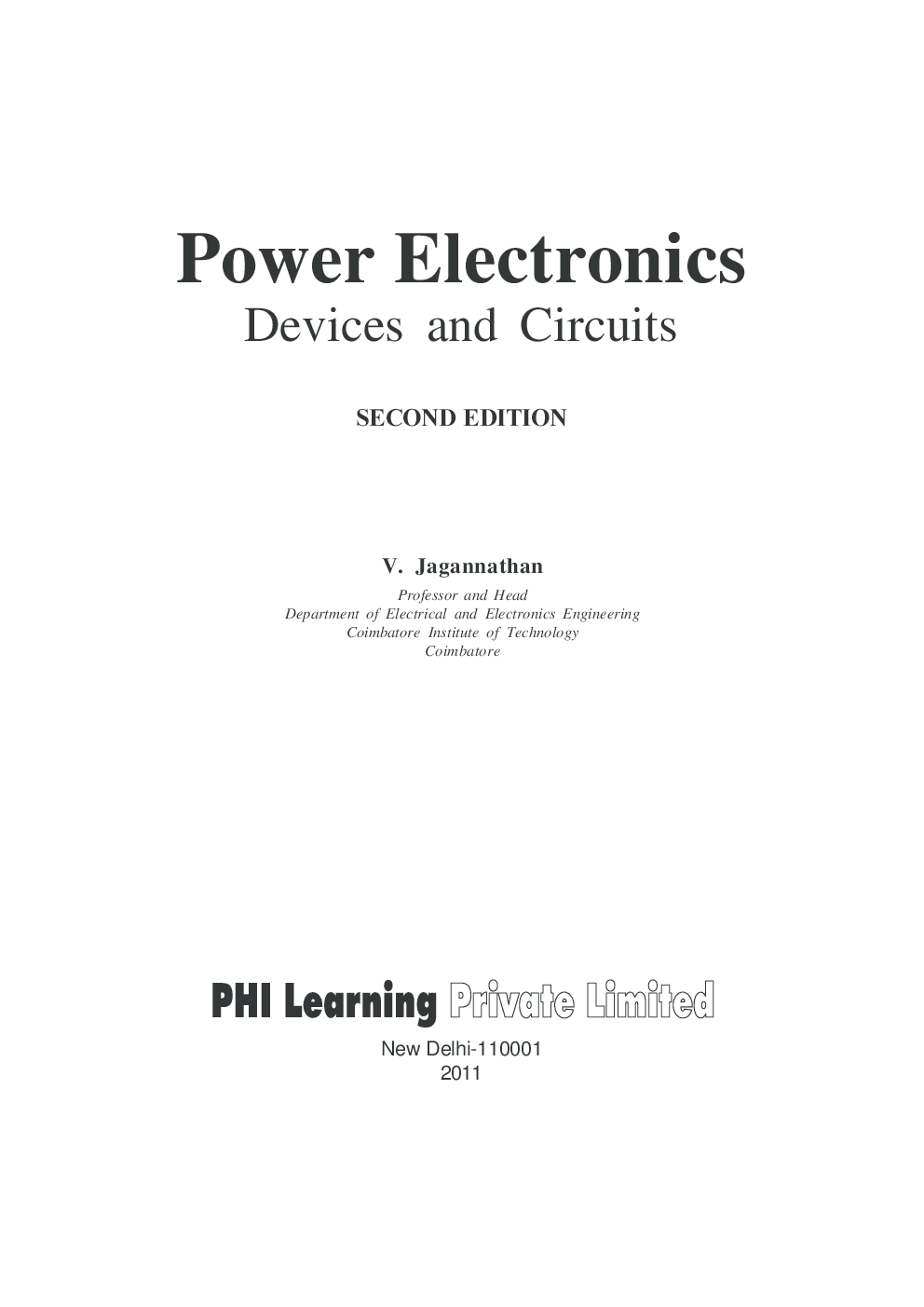 Power Electronics : Devices And Circuits - Page 2