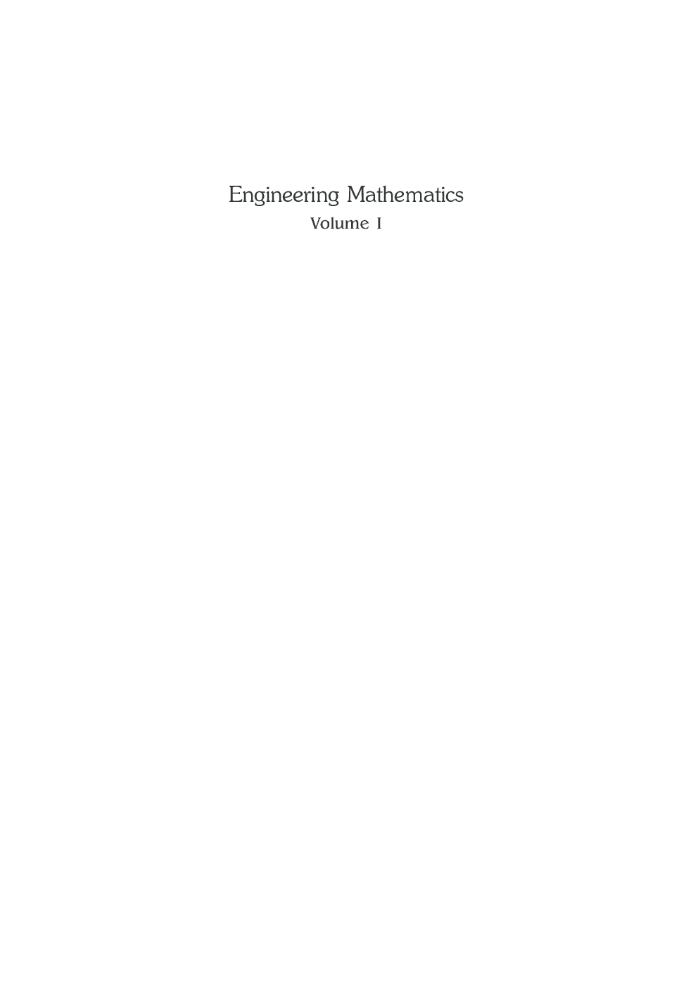 Engineering Mathematics : Volume 1 - Page 2