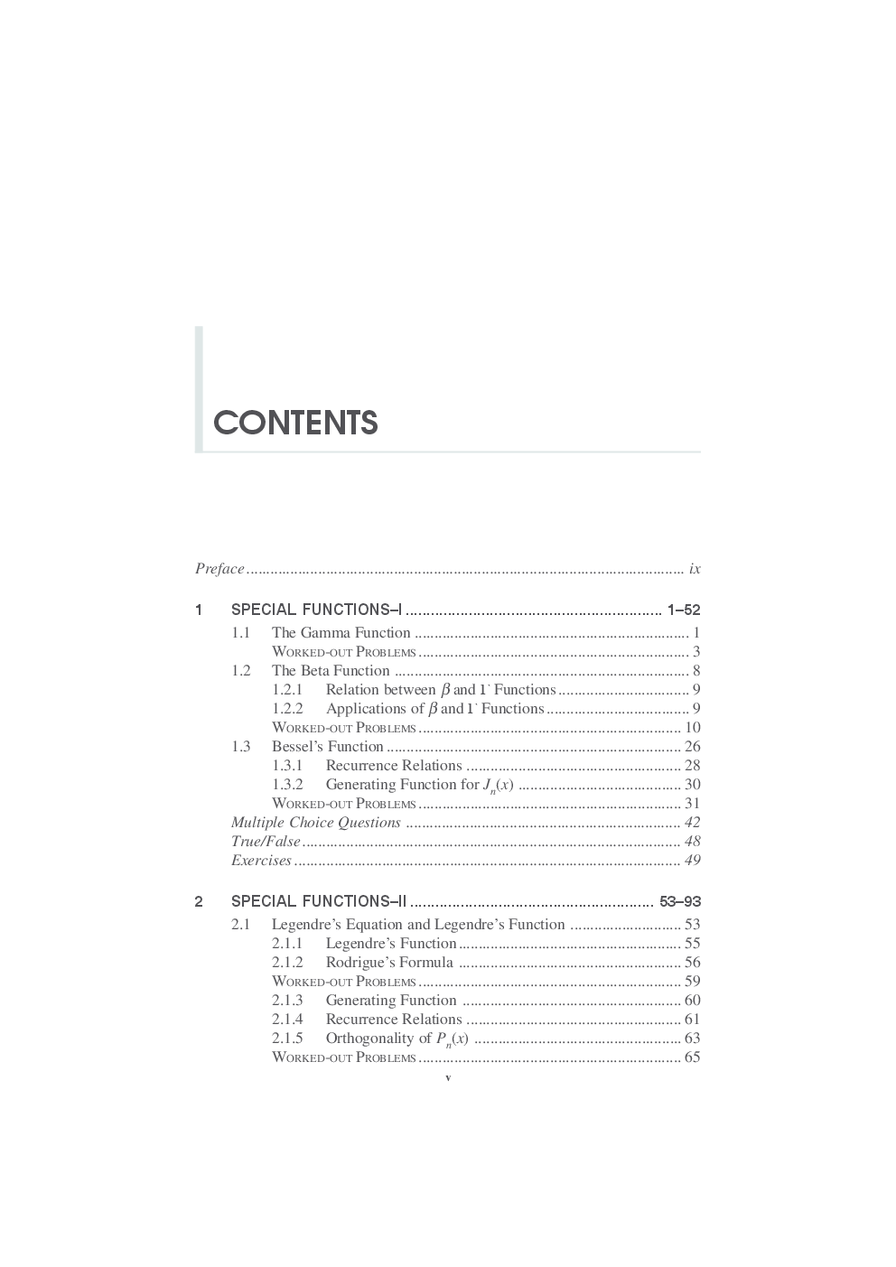 Special Functions And Complex Variables : (Engineering Mathematics III) - Page 5