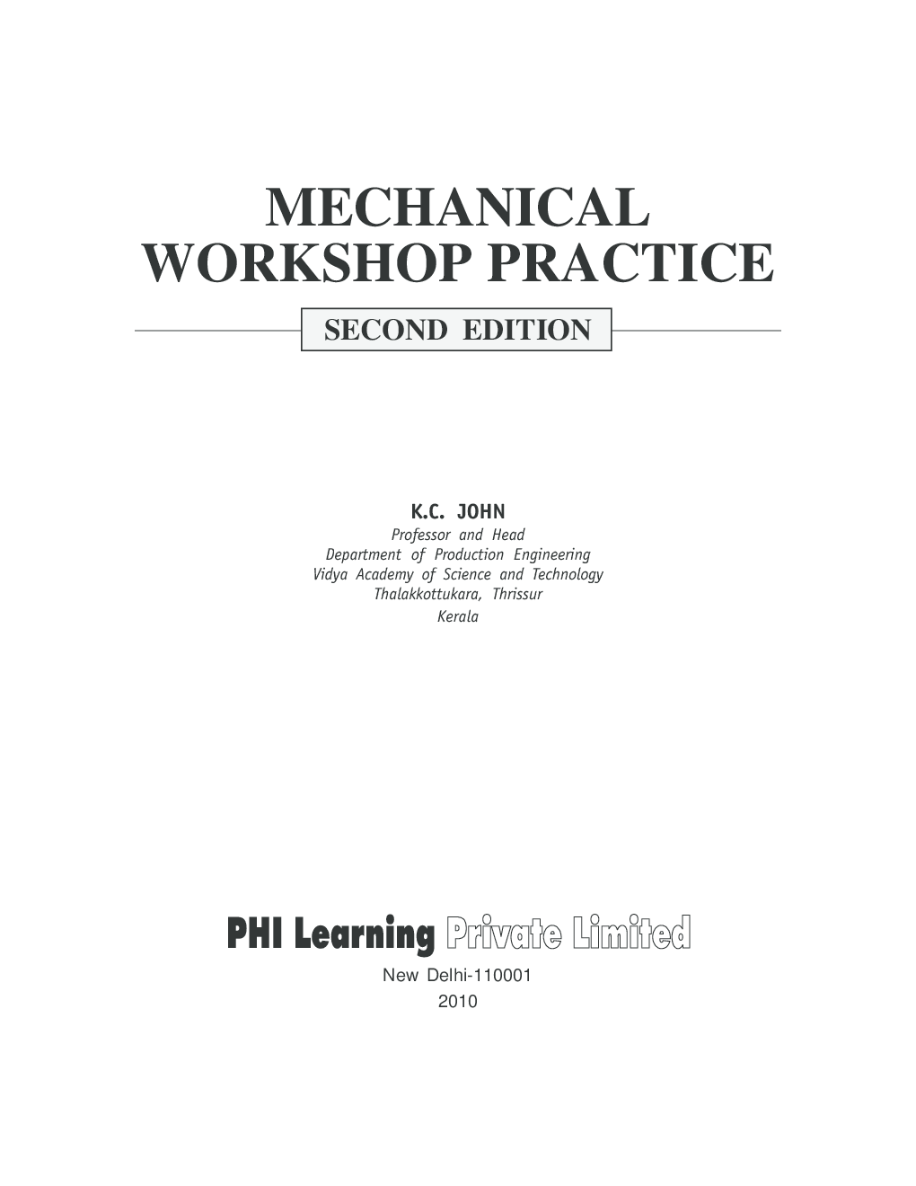 Mechanical Workshop Practice - Page 2
