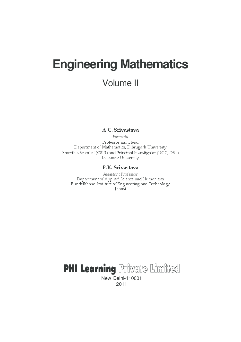 Engineering Mathematics : Volume 2 - Page 2