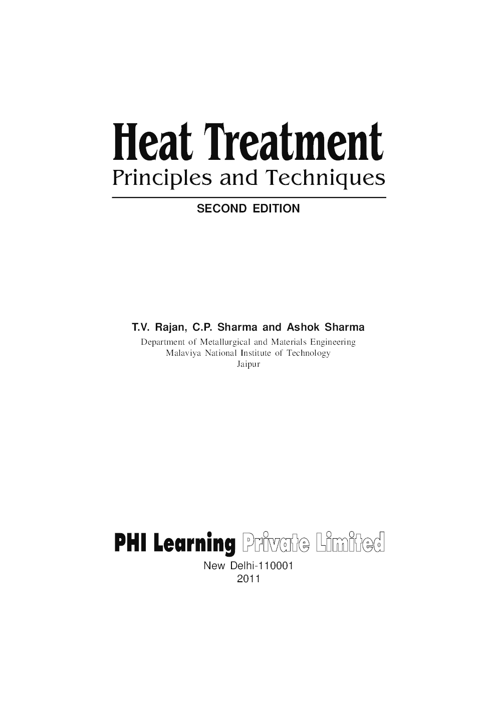 Heat Treatment : Principles And Techniques - Page 3