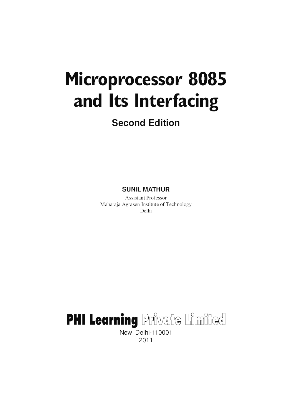 Microprocessor 8085 And Its Interfacing - Page 4