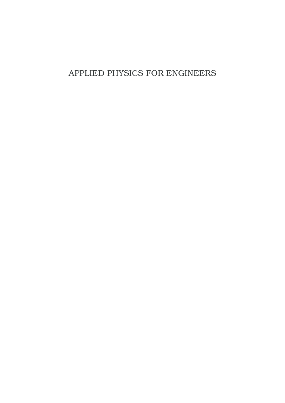 Applied Physics For Engineers - Page 2