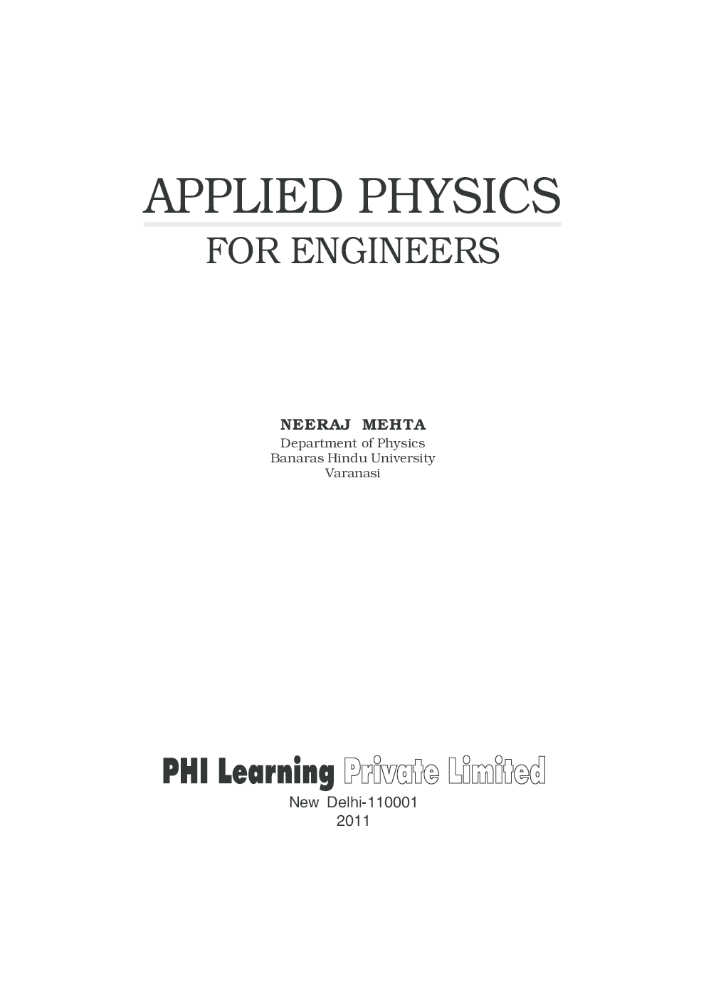 Applied Physics For Engineers - Page 3