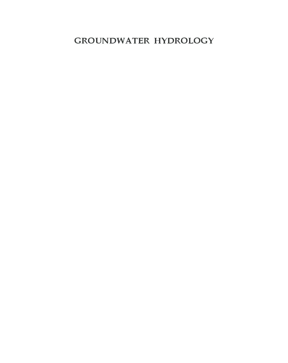 Ground Water Hydrology - Page 2