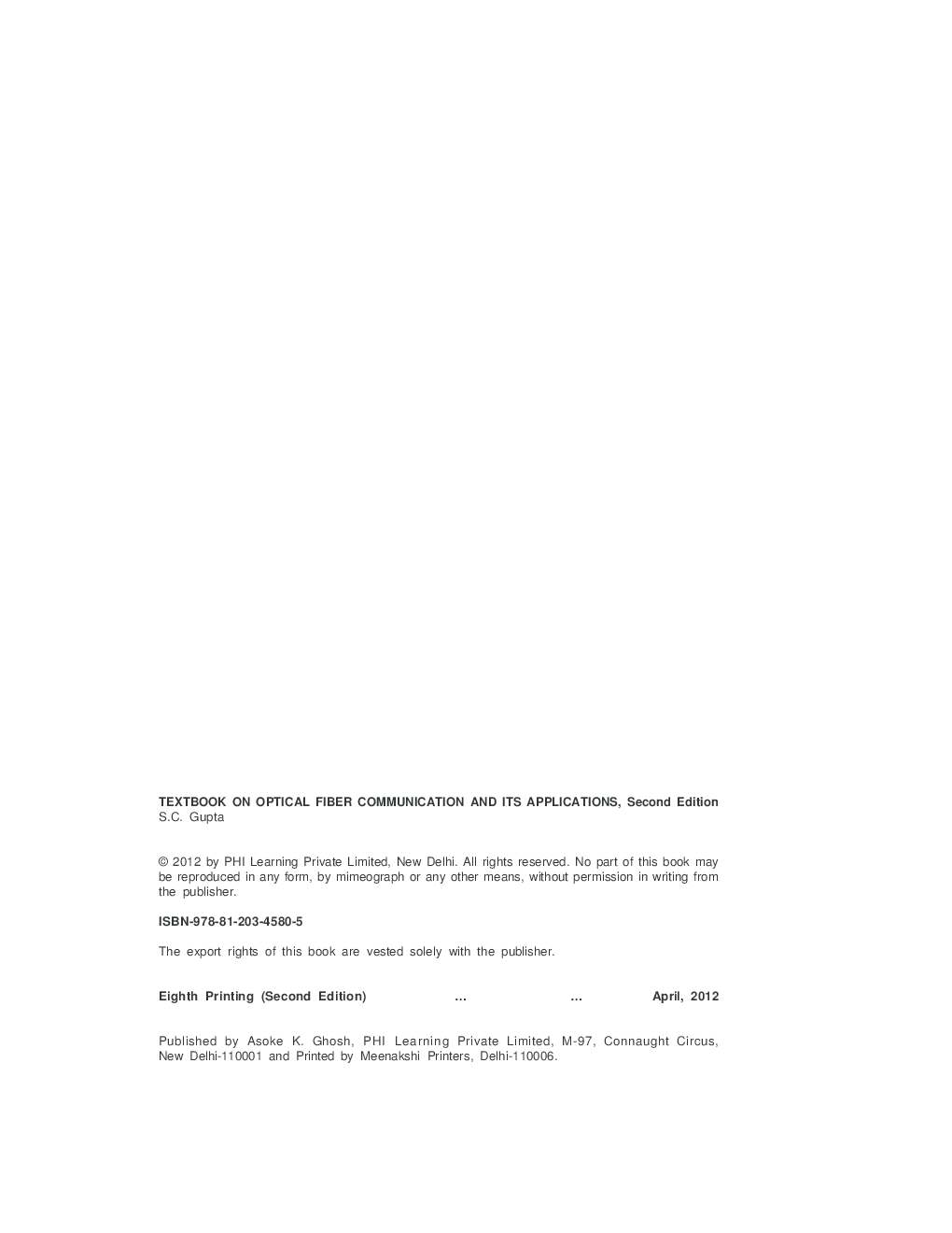 Textbook On Optical Fiber Communication And Its Applications - Page 3