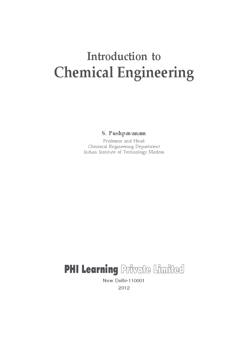 Introduction To Chemical Engineering - Page 2