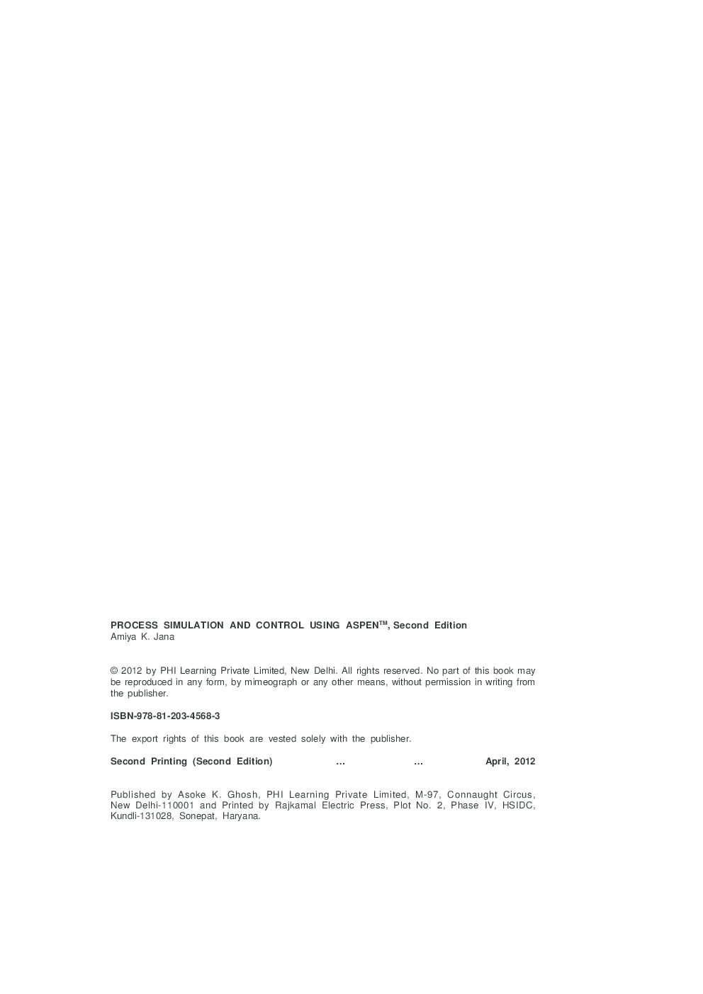 Process Simulation And Control Using Aspen™ - Page 4