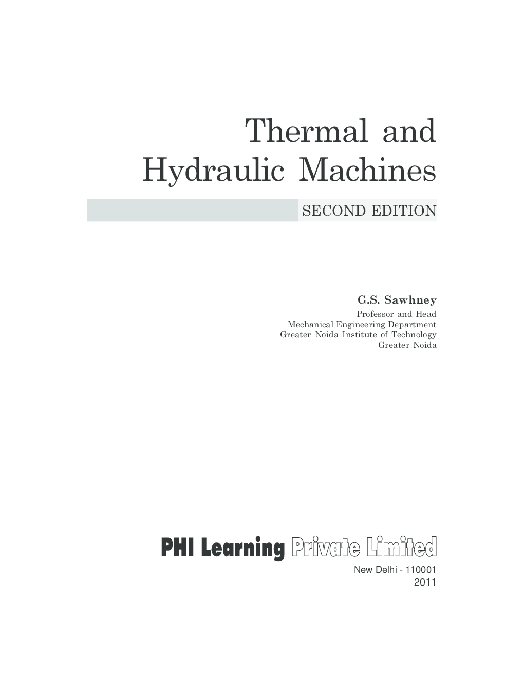 Thermal And Hydraulic Machines - Page 2