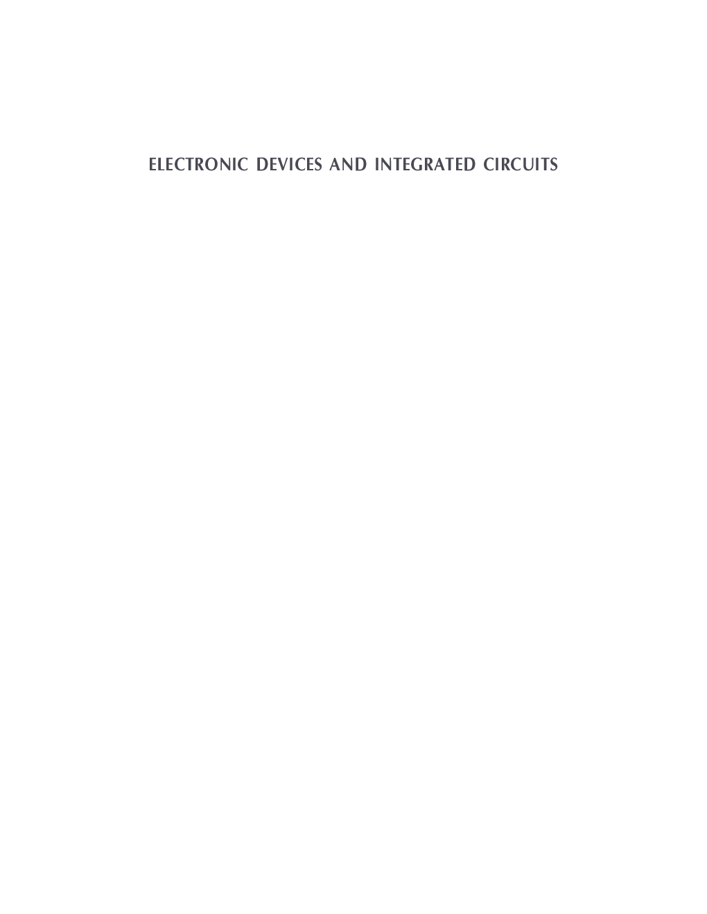 Electronic Devices And Integrated Circuits - Page 2