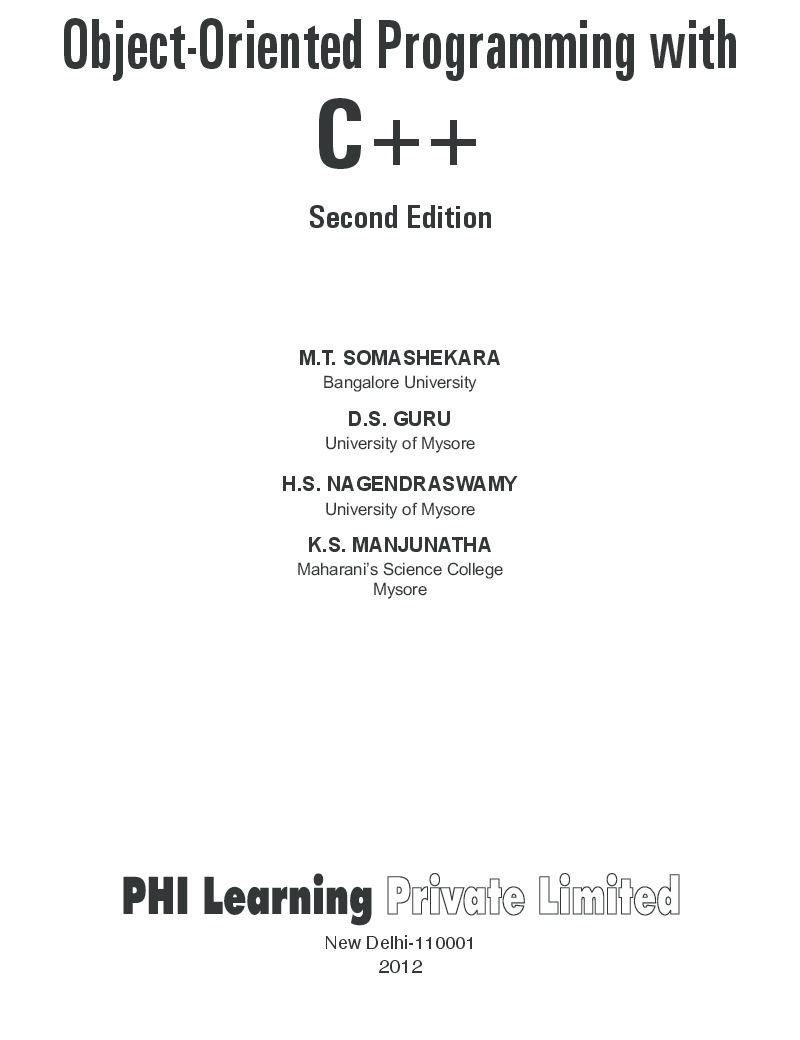 Object-Oriented Programming With C++ - Page 2