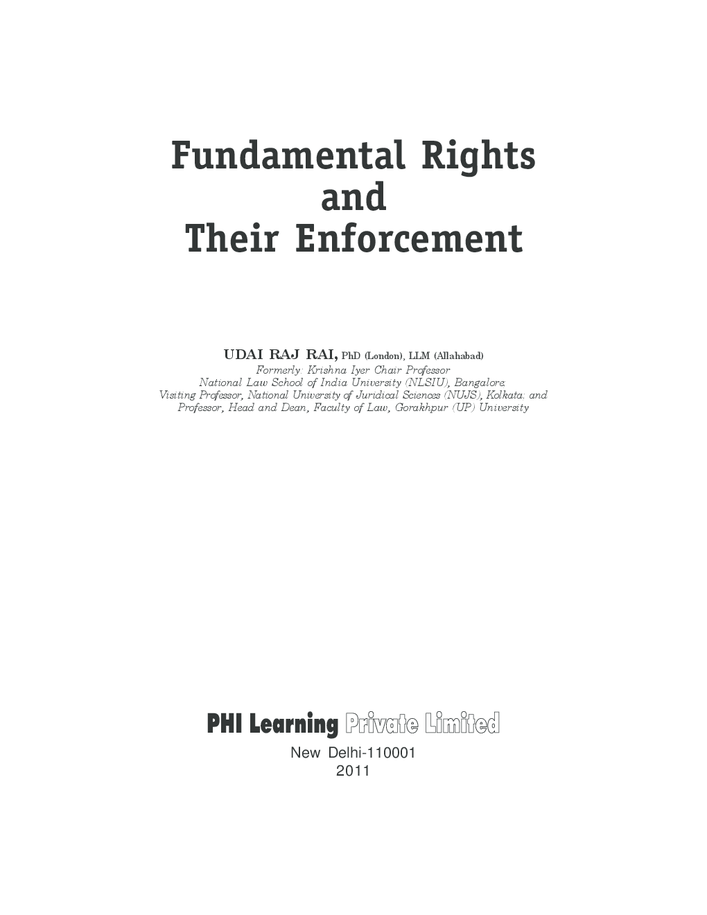 Fundamental Rights And Their Enforcement - Page 2