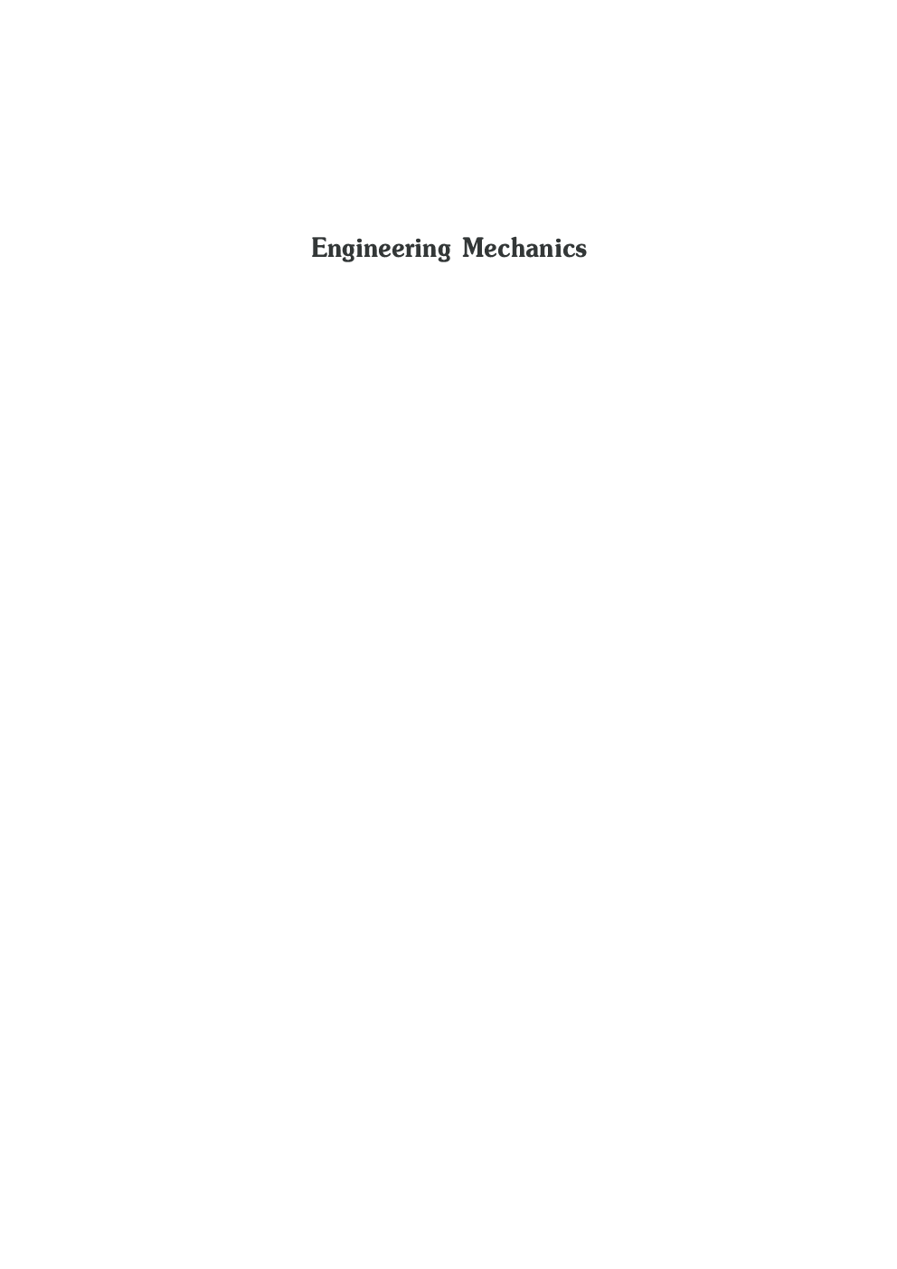 ENGINEERING MECHANICS - Page 2