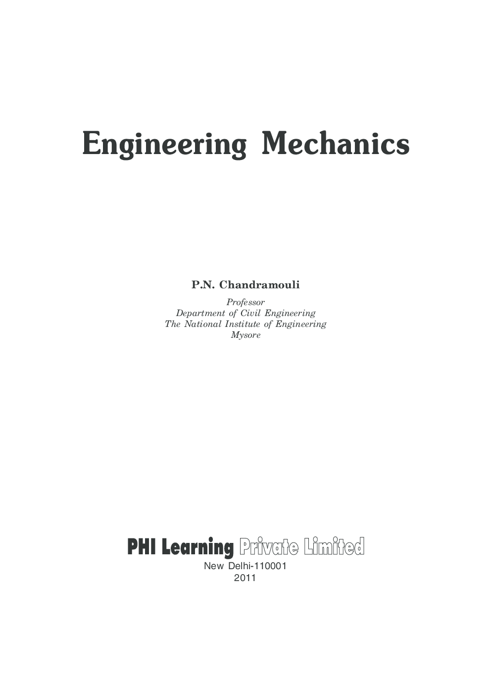 ENGINEERING MECHANICS - Page 3