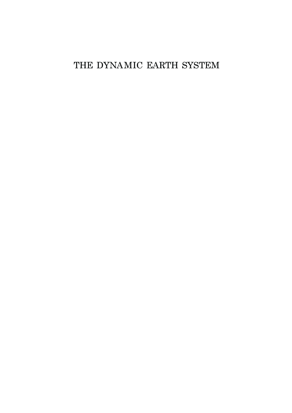 The Dynamic Earth System - Page 2