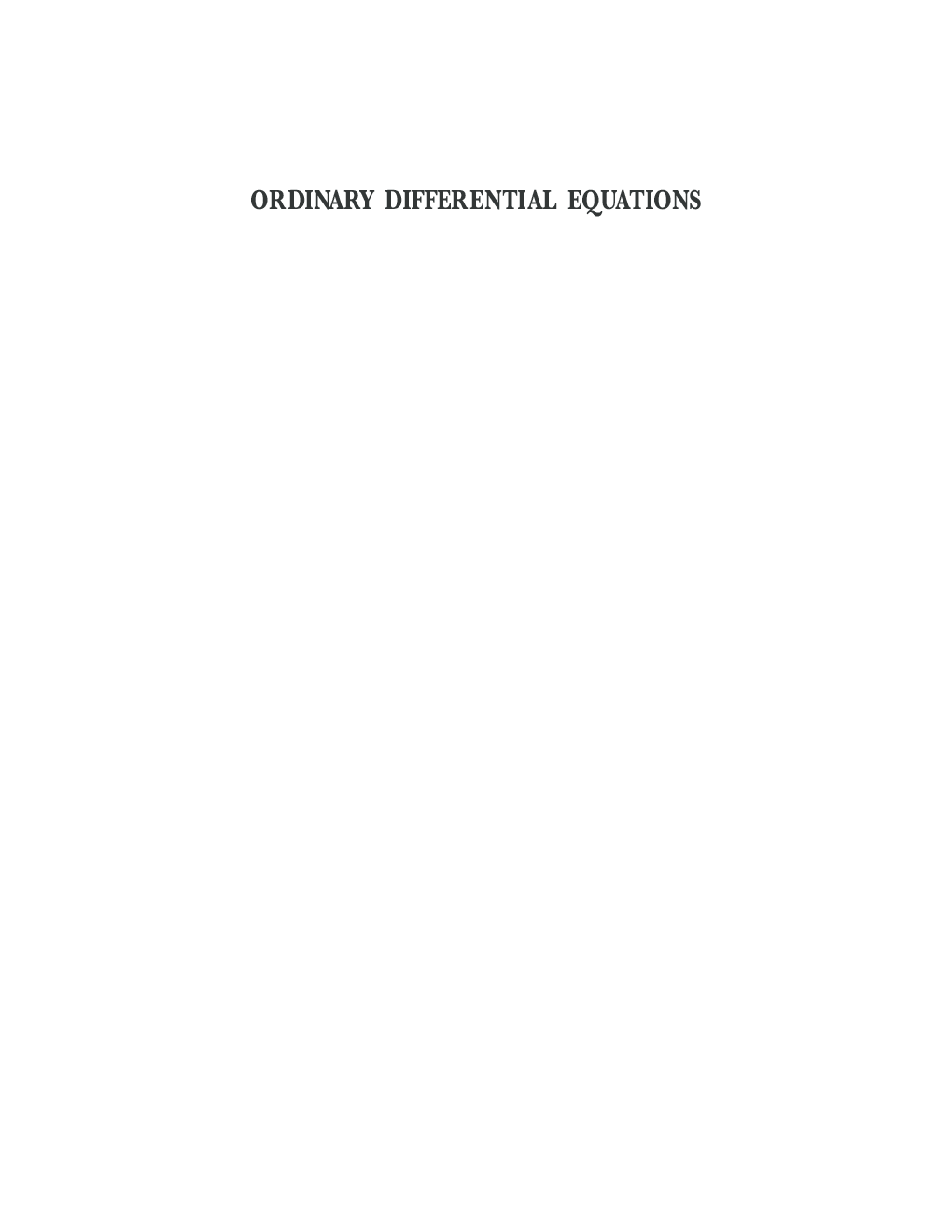 Ordinary Differential Equations - Page 2