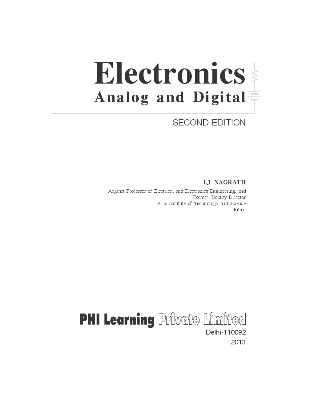 Electronics: Analog And Digital - Page 2