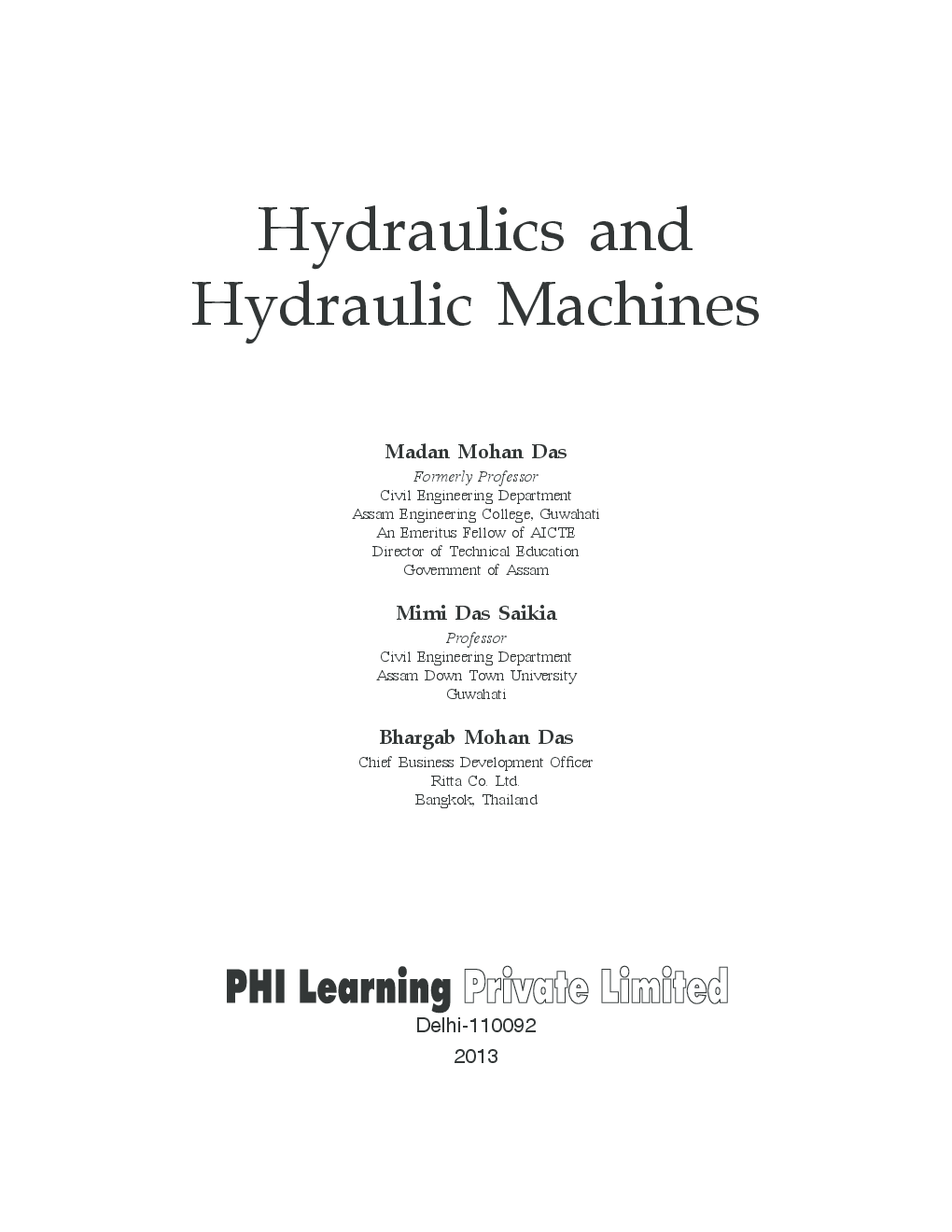 Hydraulics And Hydraulic Machines - Page 4