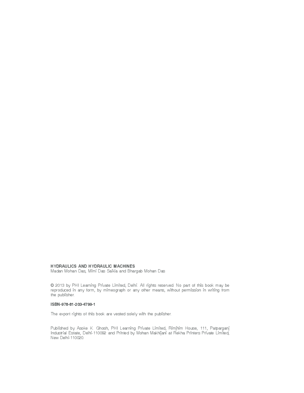 Hydraulics And Hydraulic Machines - Page 5