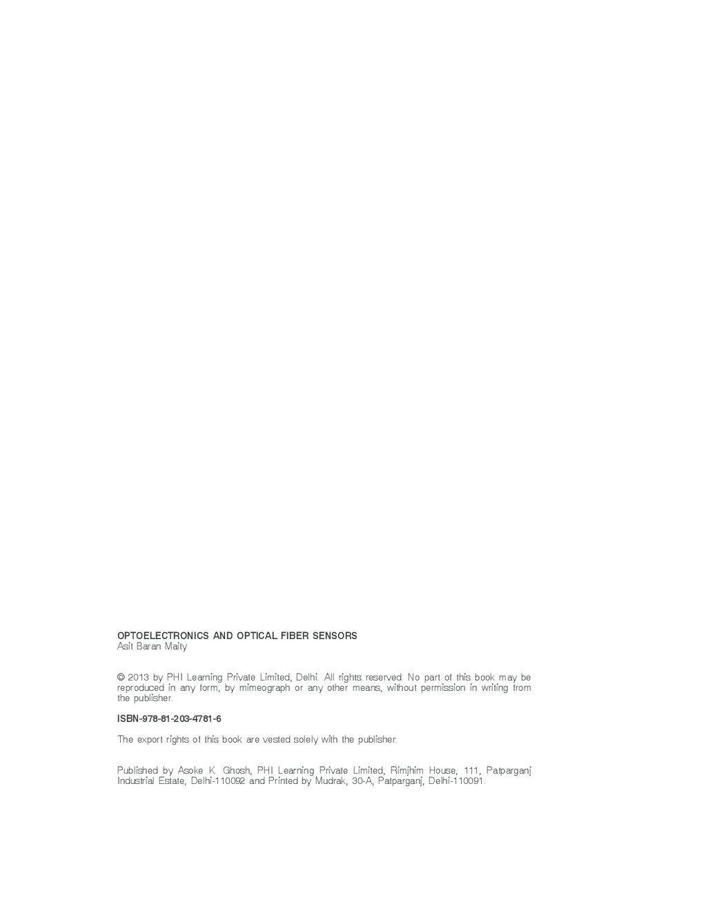Optoelectronics And Optical Fiber Sensors - Page 3