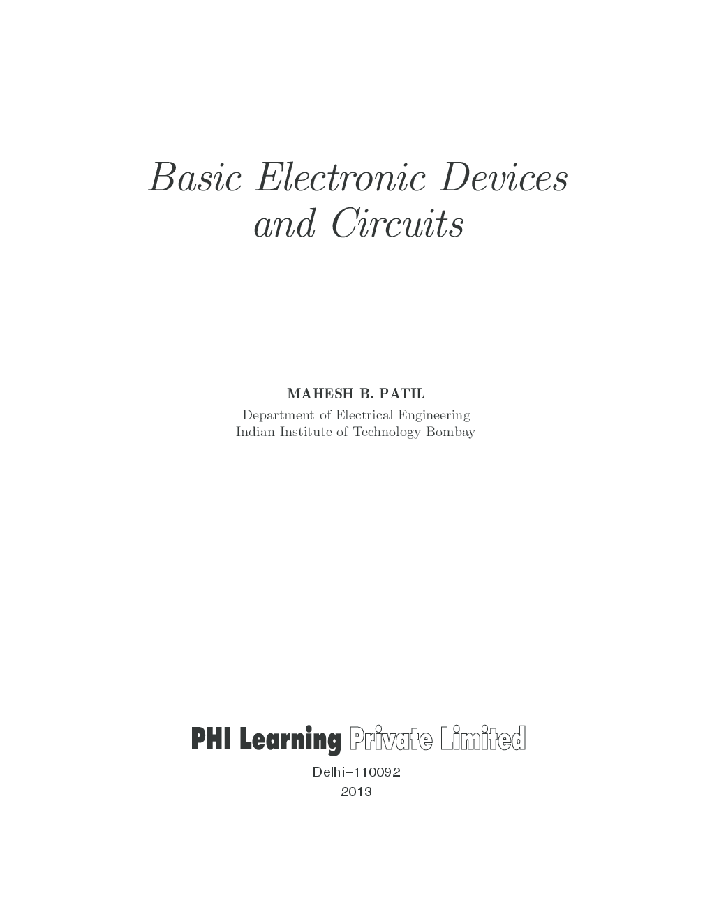Basic Electronic Devices And Circuits - Page 2