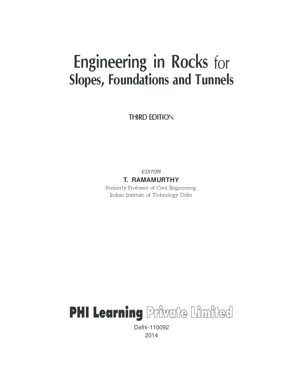 Engineering In Rocks For Slopes,Foundations And Tunnels - Page 3