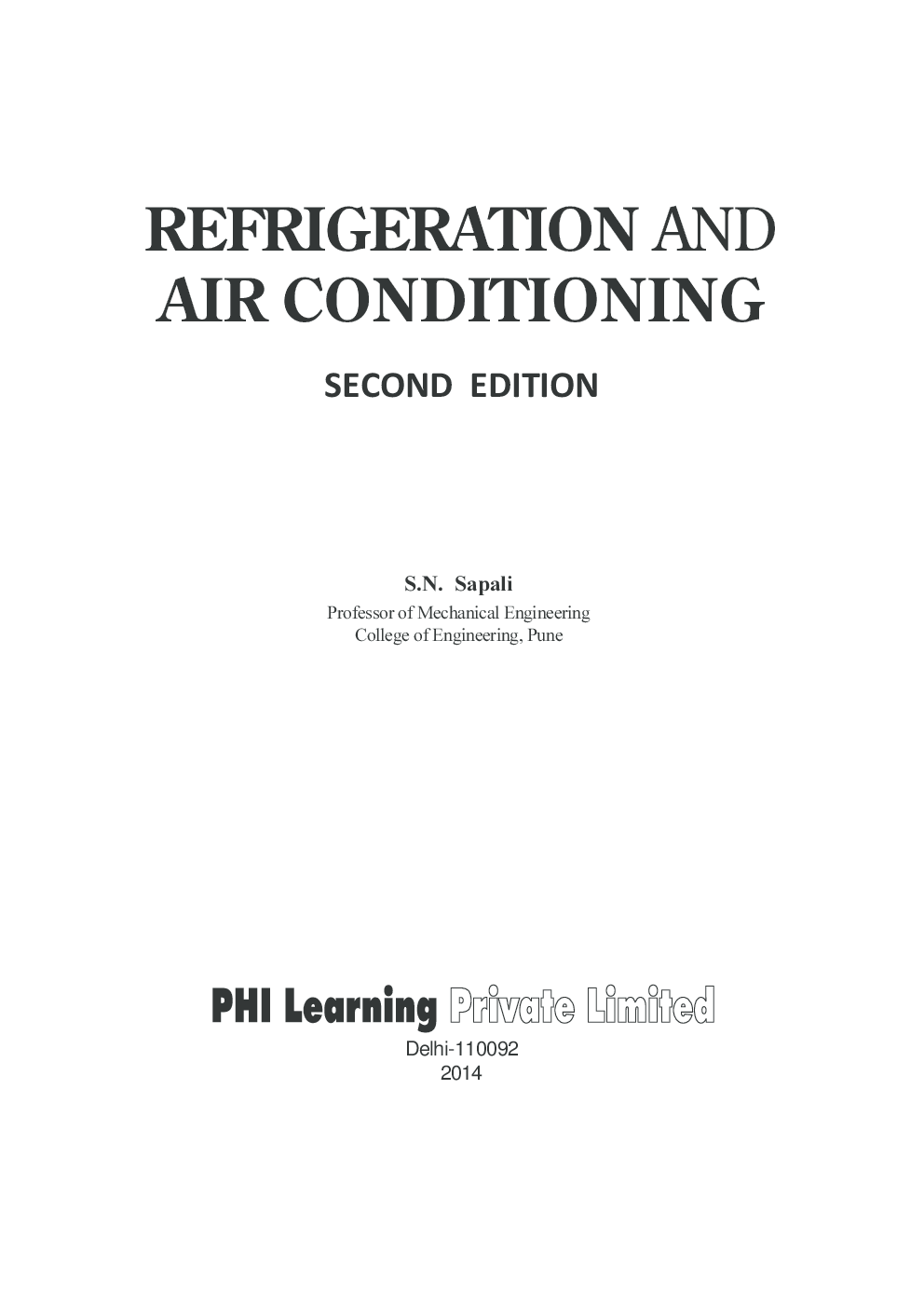 Refrigeration And Air Conditioning - Page 2