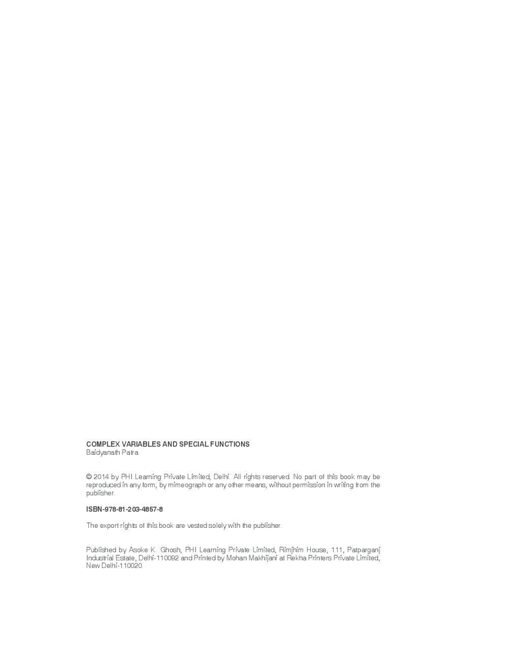 Complex Variables And Special Functions - Page 3
