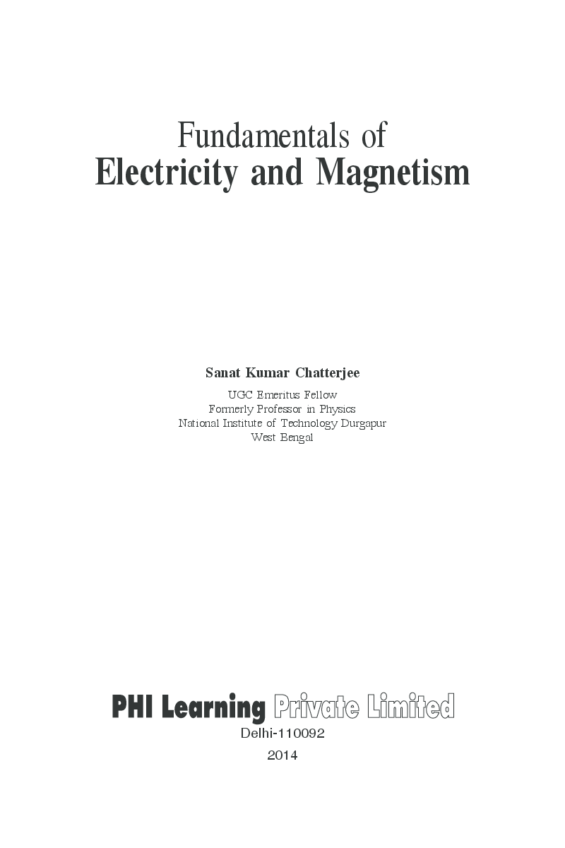 Fundamentals Of Electricity And Magnetism - Page 4