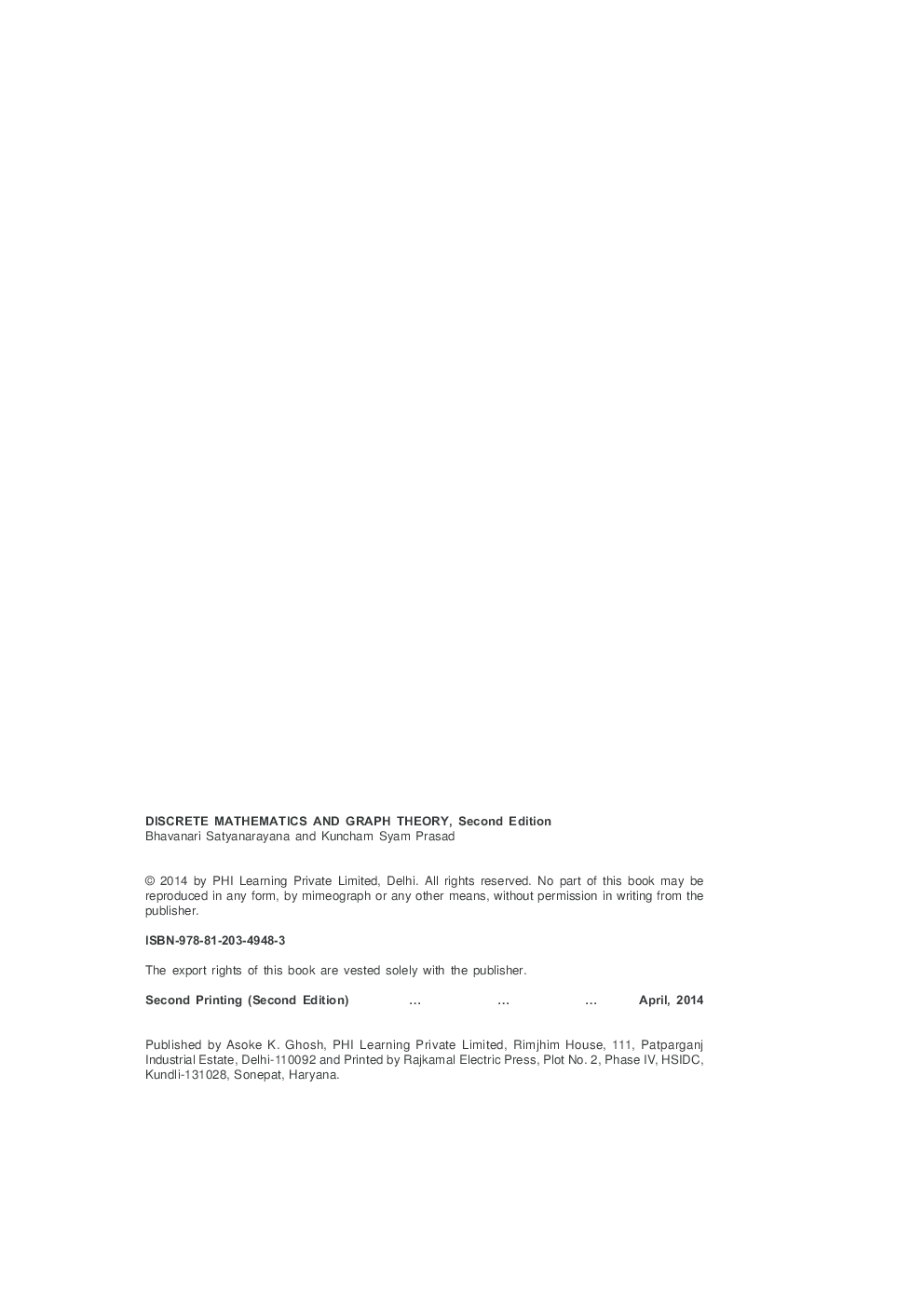 Discrete Mathematics And Graph Theory - Page 5