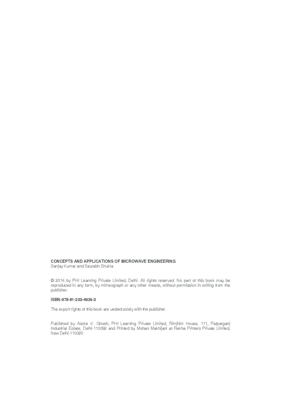 Concepts And Applications Of Microwave Engineering - Page 5