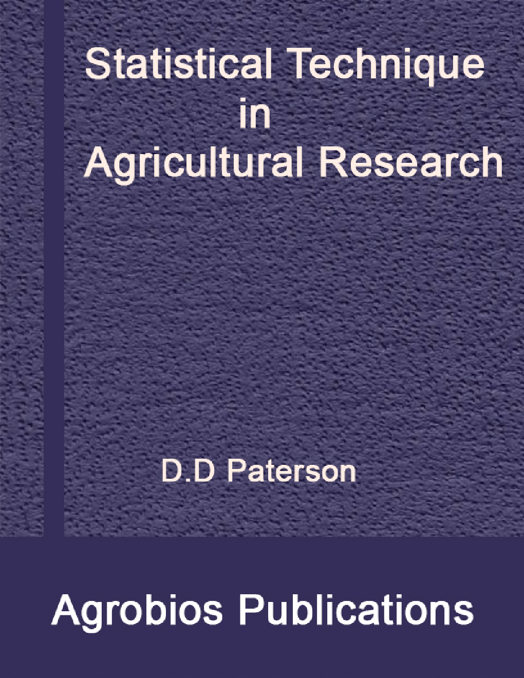 Statistical Technique In Agricultural Research - Page 1