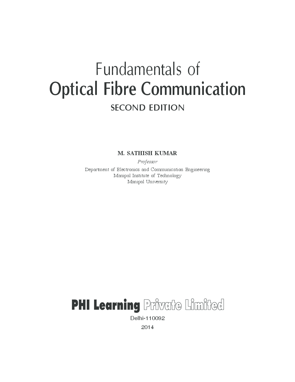 Download Fundamentals Of Optical Fibre Communication PDF Online 2022 by