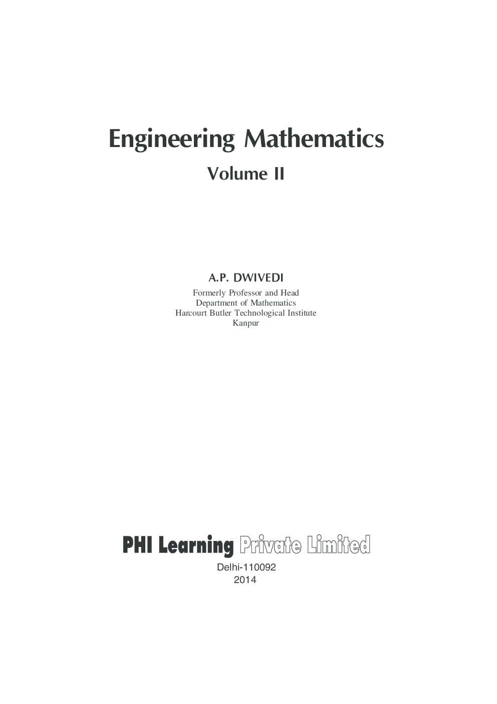 Engineering Mathematics Volume 2 - Page 2