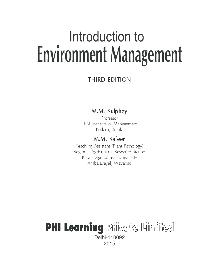 Introduction To Environment Management - Page 4
