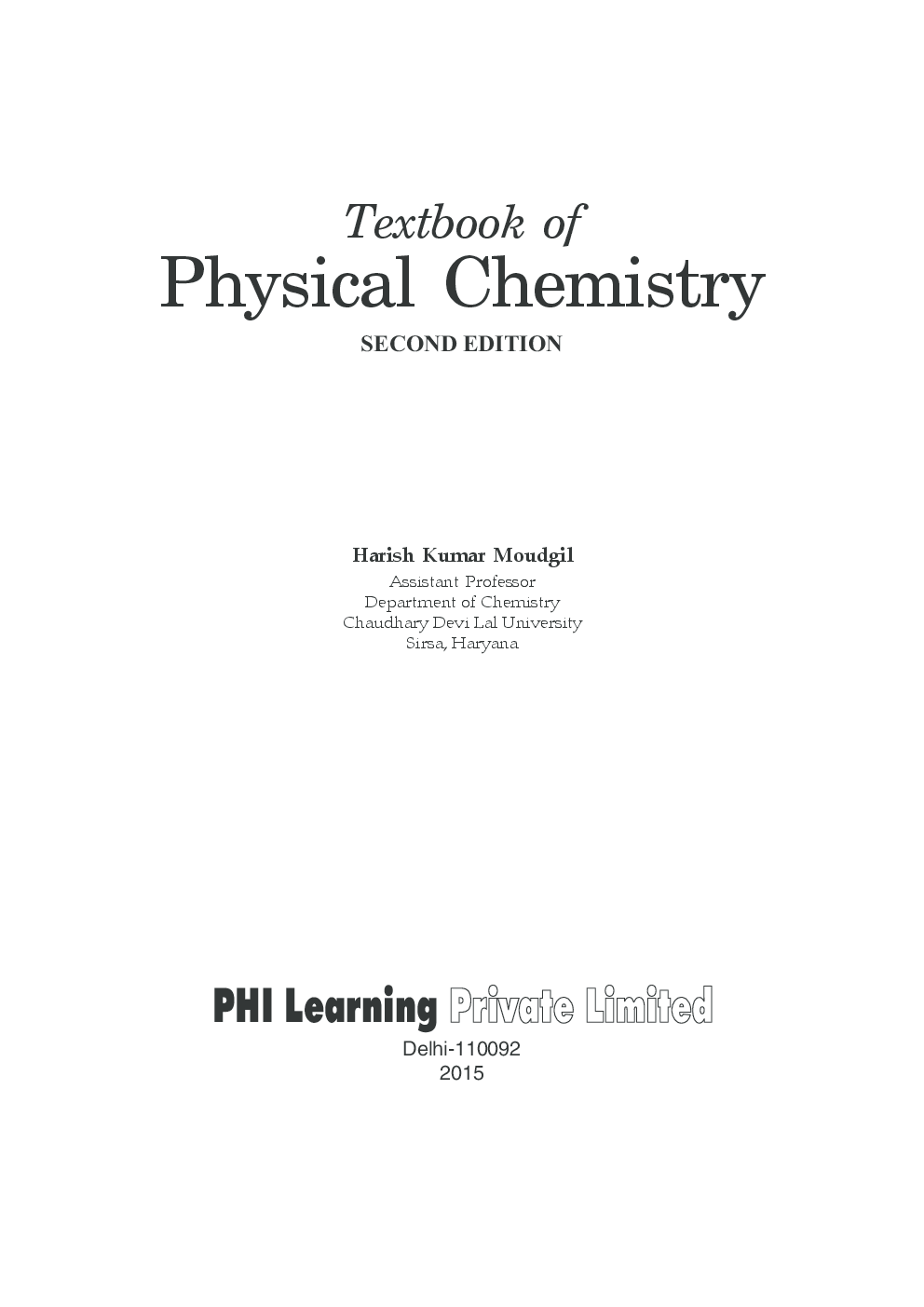 Textbook Of Physical Chemistry - Page 2