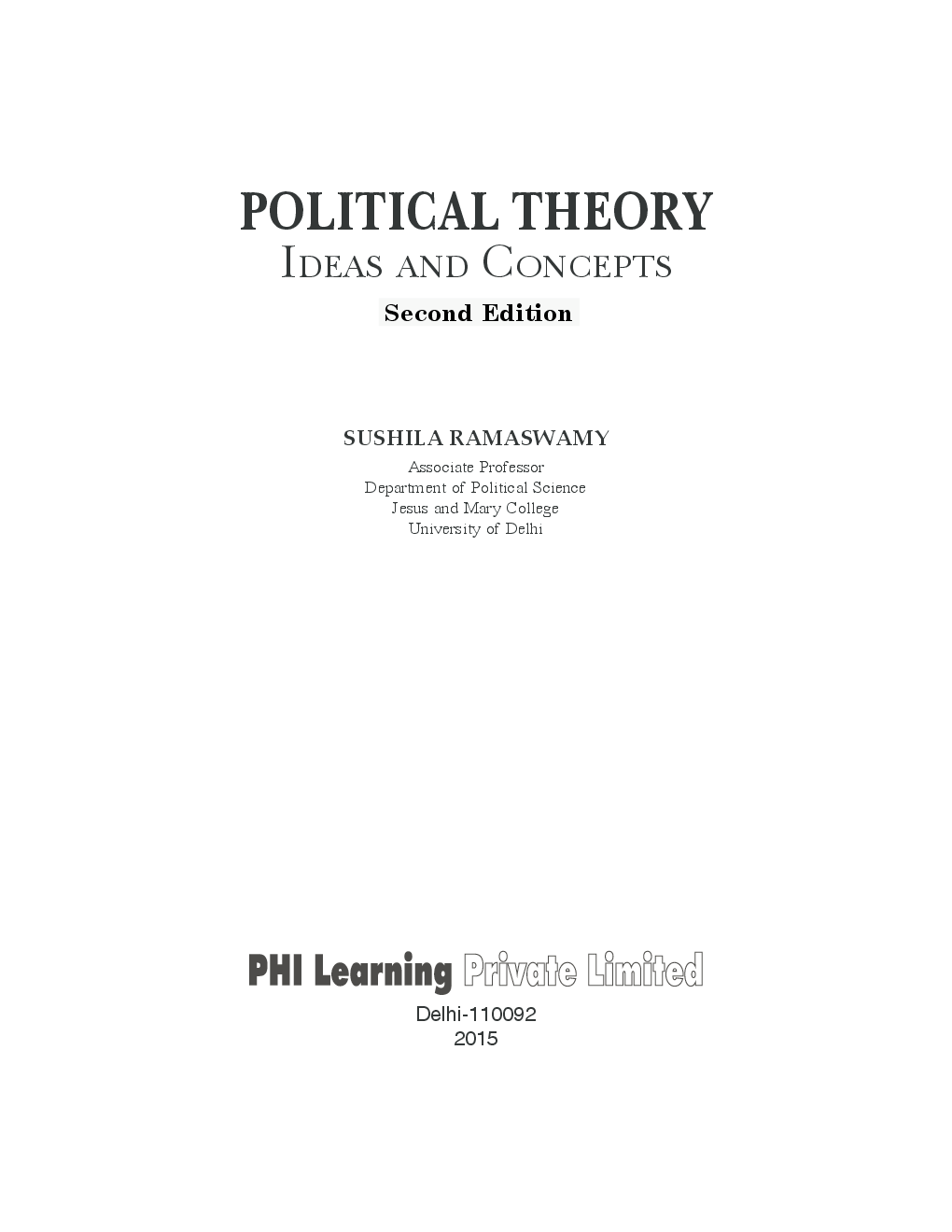 Political Theory: Ideas And Concepts - Page 2