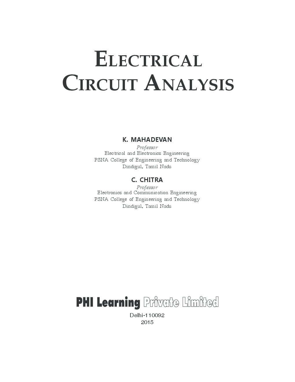 Electrical Circuit Analysis - Page 2