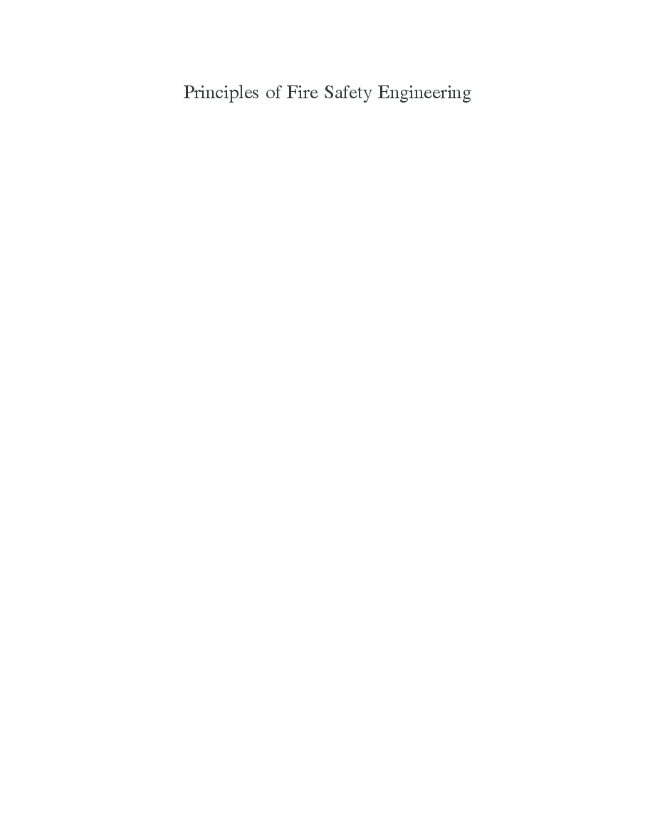 Principles of Fire Safety Engineering: Understanding Fire And Fire Protection - Page 2