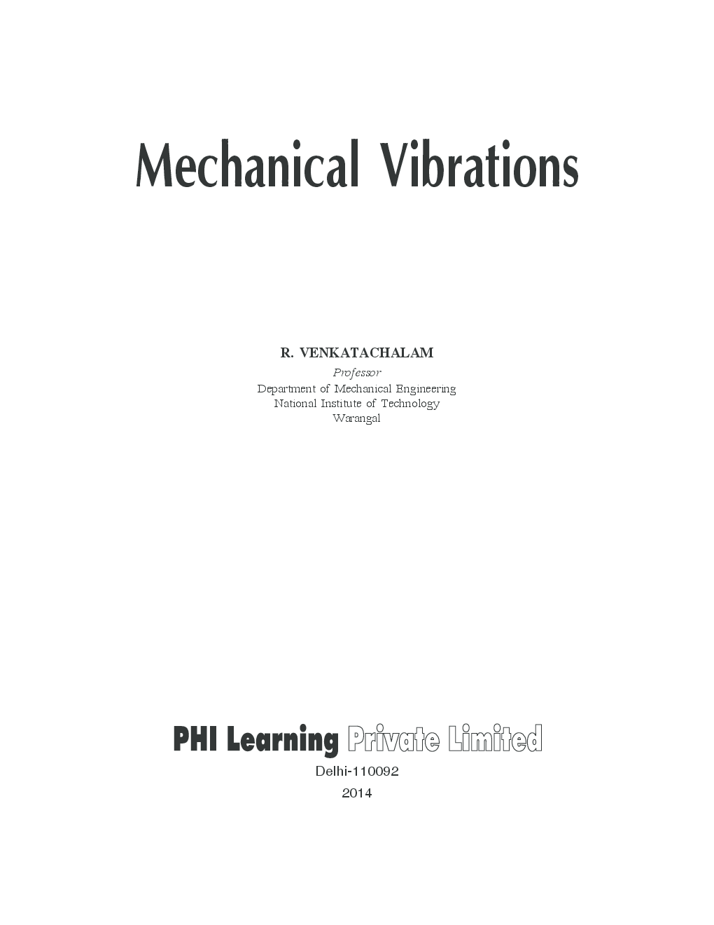 Mechanical Vibrations - Page 2