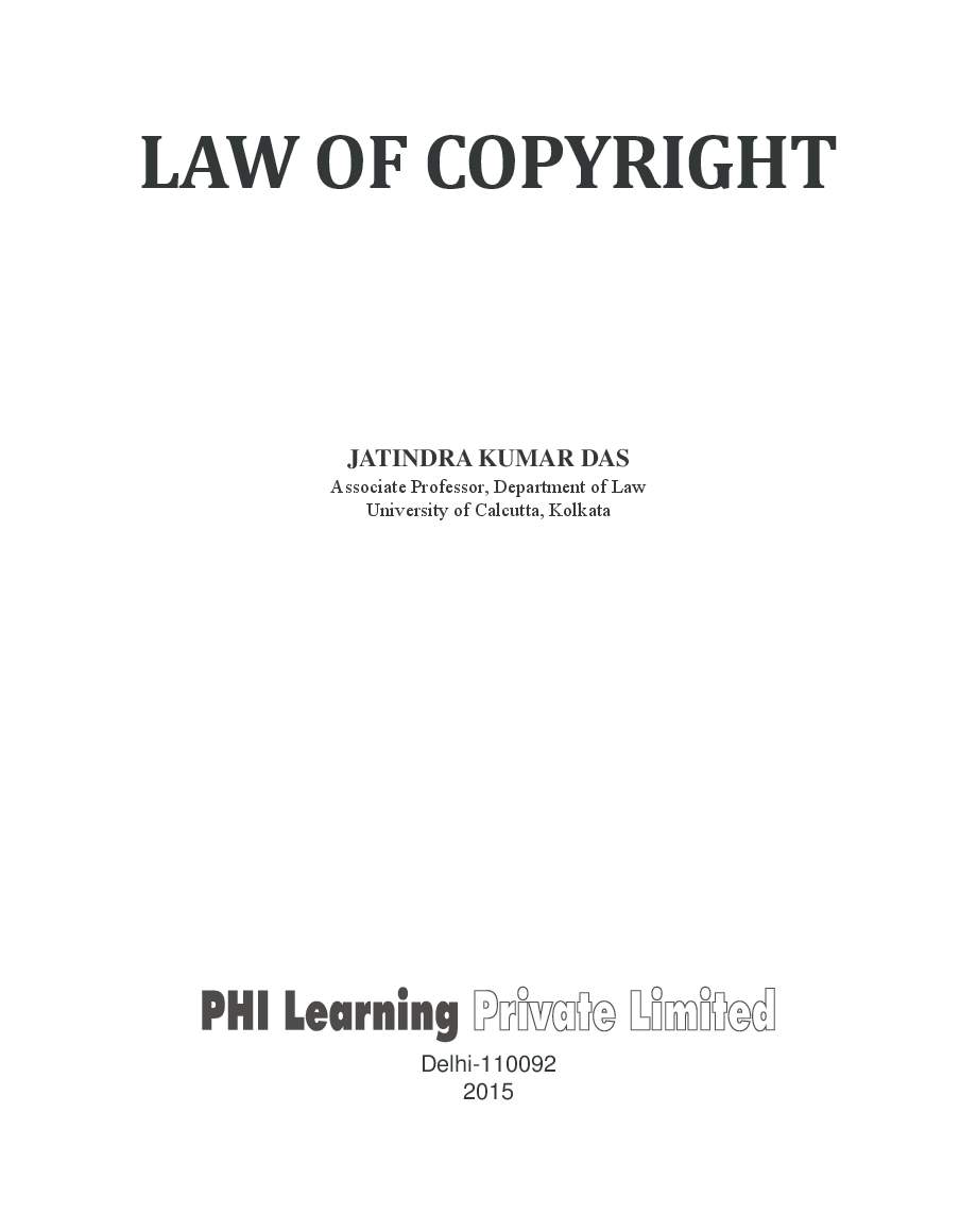 Law Of Copyright - Page 2